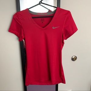 Nike Pro Fitted V Neck Top